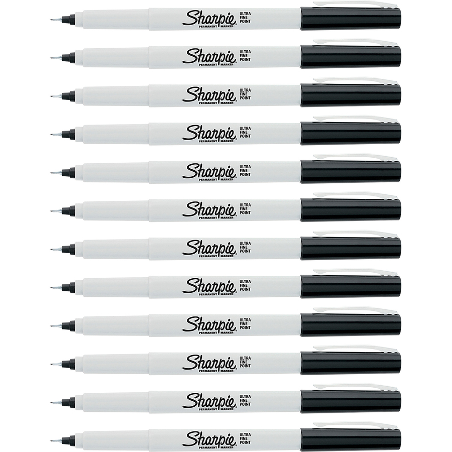Sharpie Ultra Fine Permanent Markers - Ultra Fine Marker Point - Narrow  Marker Point StyleAlcohol Based Ink - 1 Dozen - Reliable Paper
